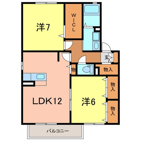 ベルツリーの物件間取画像